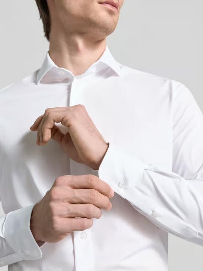 Cruna Slim fit Zakelijk-Hemd met Knoopsluiting