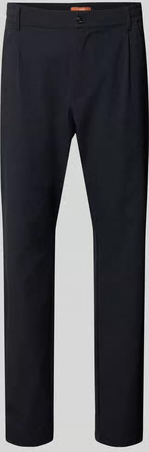 CRUNA Stoffen slim fit broek met structuurpatroon