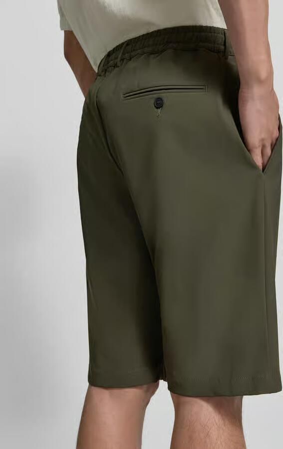 Cruna Straight fit korte broek met elastische band