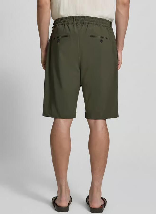Cruna Straight fit korte broek met elastische band - Foto 2