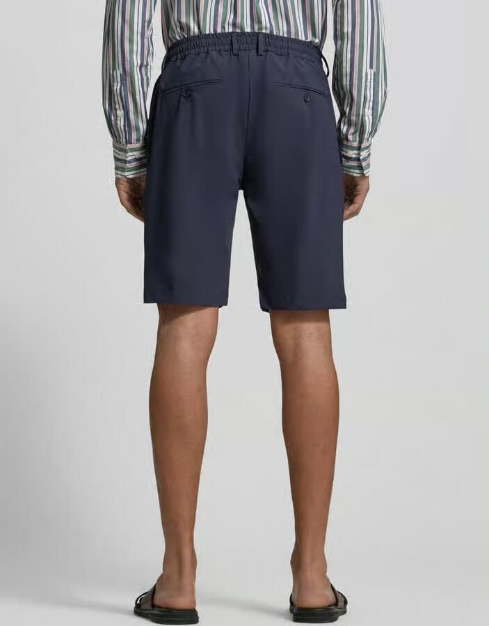 Cruna Straight fit korte broek met elastische band - Foto 2
