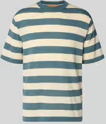 Cruna T-shirt met geribbelde ronde hals