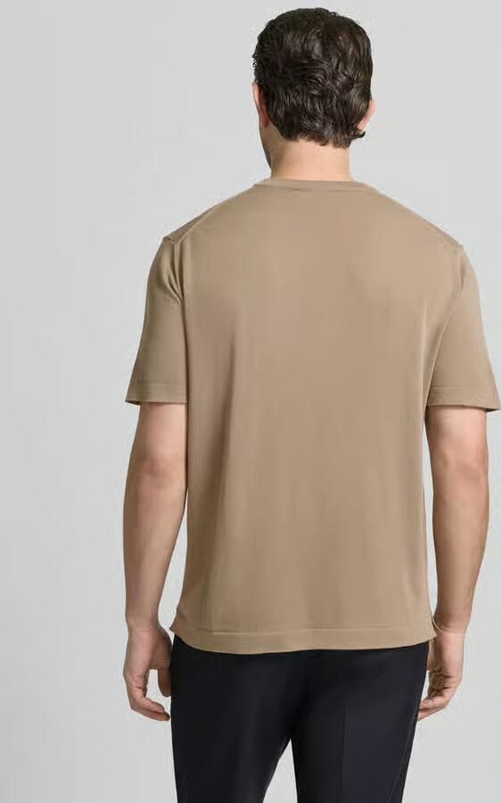 Cruna T-shirt met geribde ronde hals - Foto 2