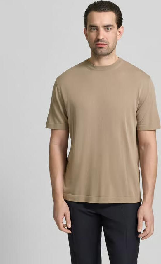 Cruna T-shirt met geribde ronde hals - Foto 3