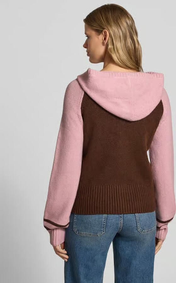 Daisy street Gebreid vest met tweewegrits model 'NOUGAT' - Foto 3