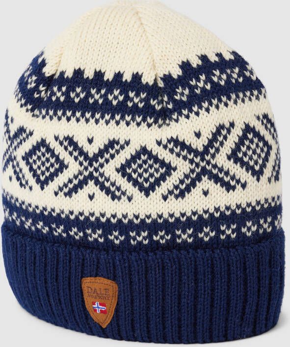 Dale of Norway Beanie met all-over motief model 'CORTINA'