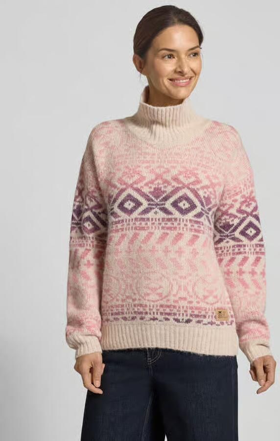 Dale of Norway Regular fit coltrui met alpaca-gehalte model 'Highland'