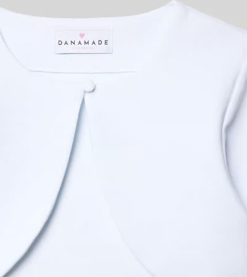 DANAMADE Bolero van viscosemix met knoopsluiting