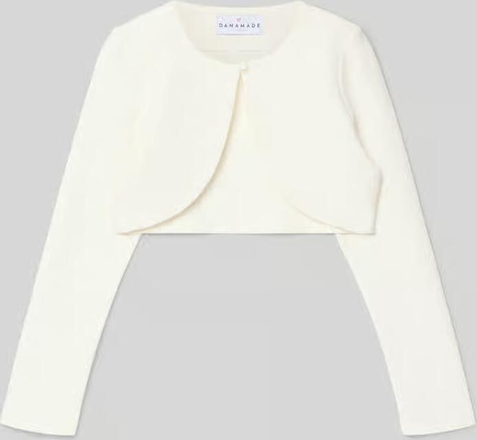 DANAMADE Bolero van viscosemix met knoopsluiting - Foto 2