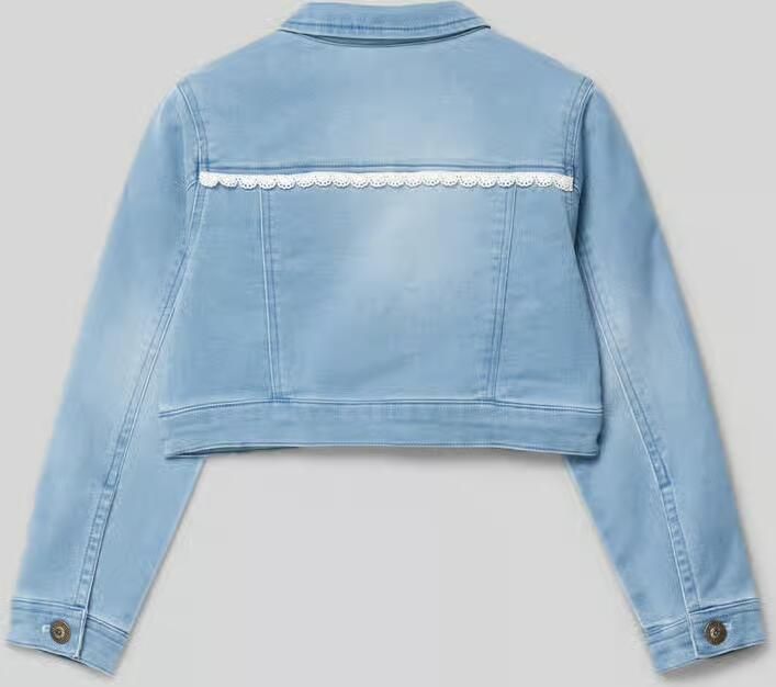 DANAMADE Jeansjack met paspelzakken op de borst