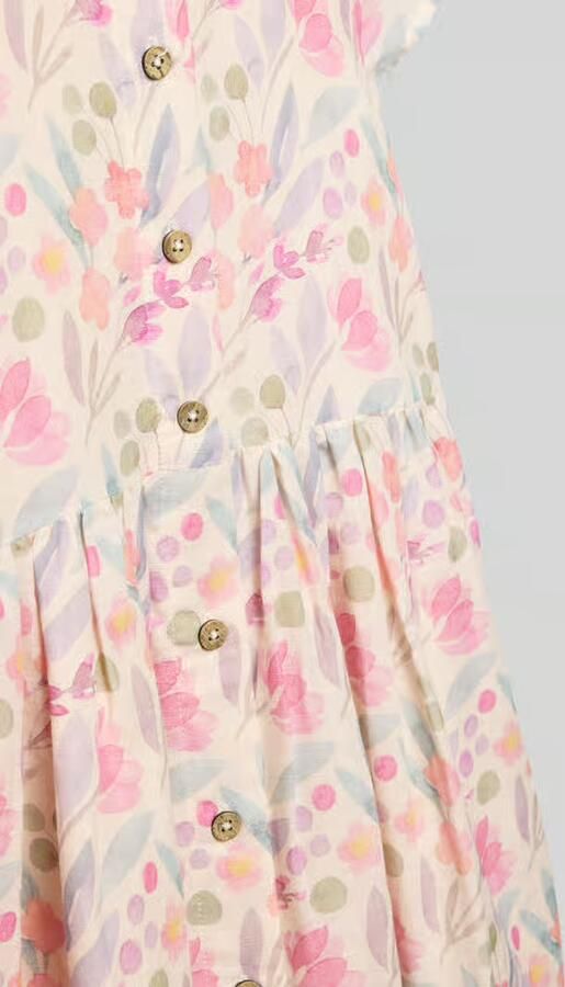 DANAMADE Jurk in all-over look met knoopsluiting