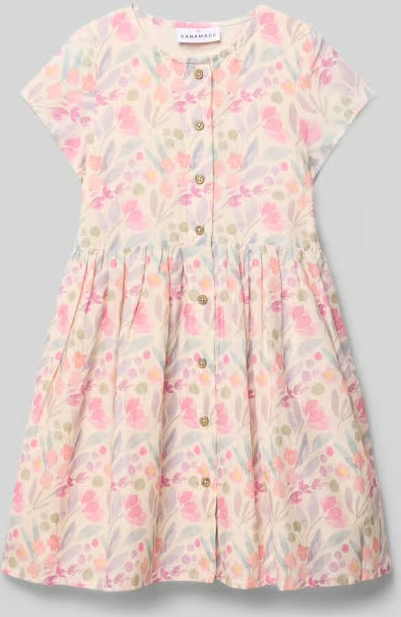 DANAMADE Jurk in all-over look met knoopsluiting - Foto 2