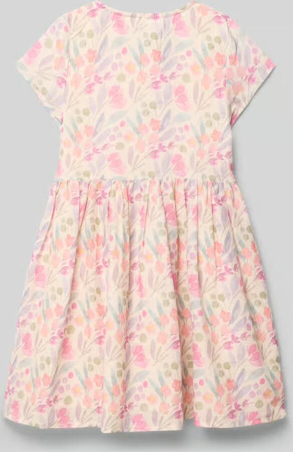 DANAMADE Jurk in all-over look met knoopsluiting