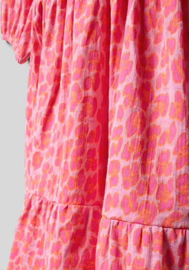 DANAMADE Jurk in laagjeslook met ronde hals