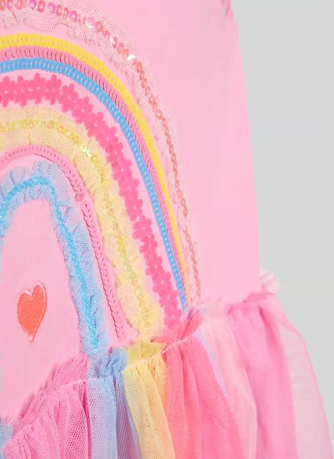 DANAMADE Jurk met pailletten en stitching