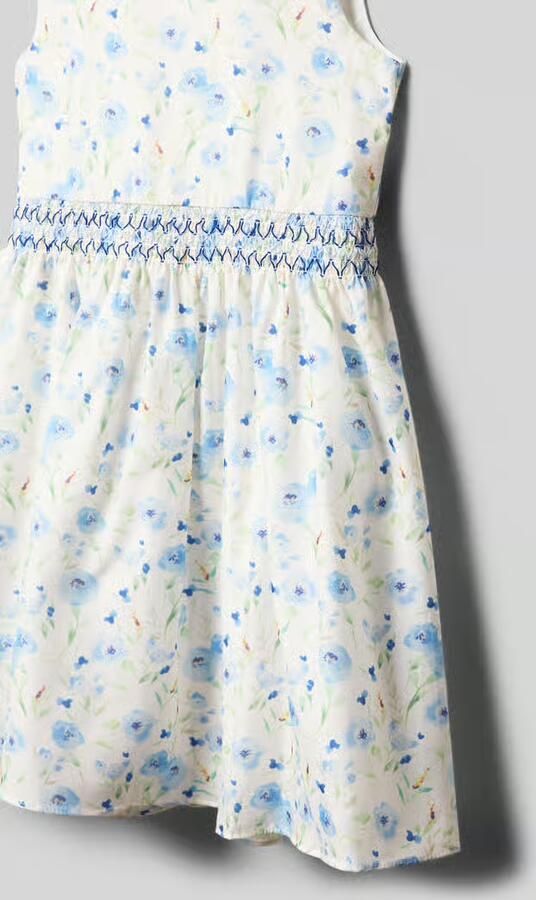 DANAMADE Regular fit jurk met all-over bloe print