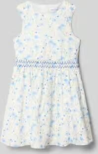 DANAMADE Regular fit jurk met all-over bloe print