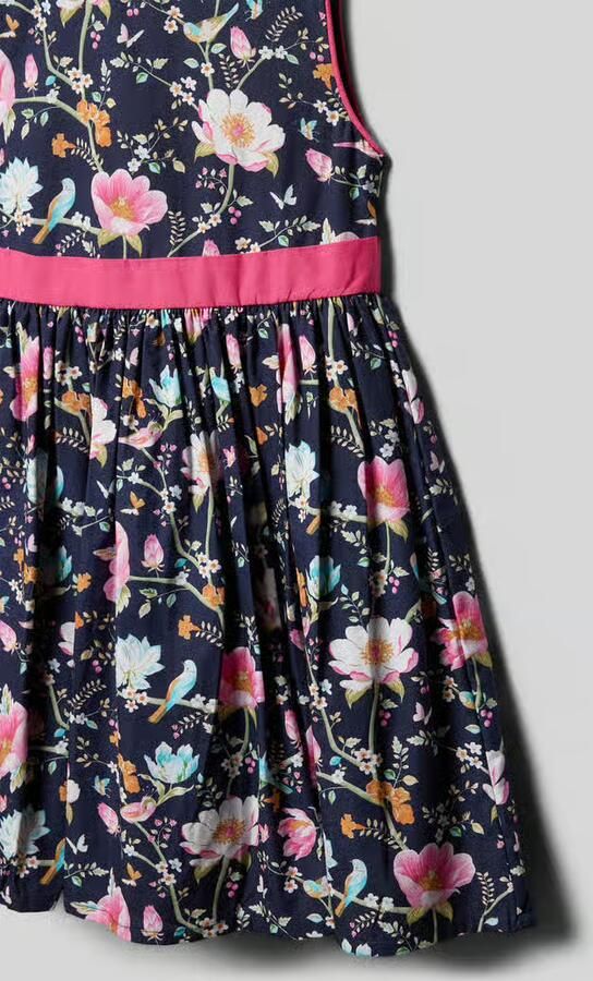 DANAMADE Regular fit jurk met all-over bloe print