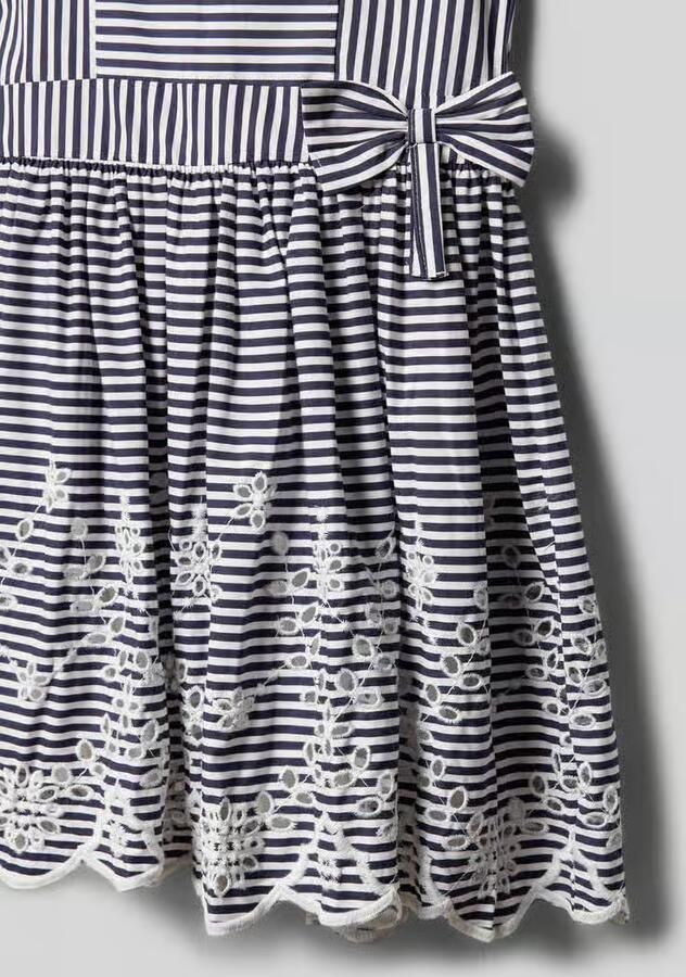 DANAMADE Regular fit jurk met florale stitching