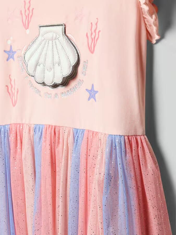 DANAMADE regular fit jurk met state tprint