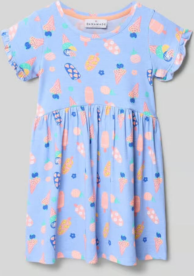 DANAMADE regular fit t-shirtjurk met all-over motiefprint - Foto 2