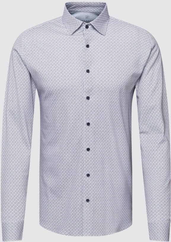 Desoto Regular fit zakelijk overhemd met all-over motief model 'Kent'