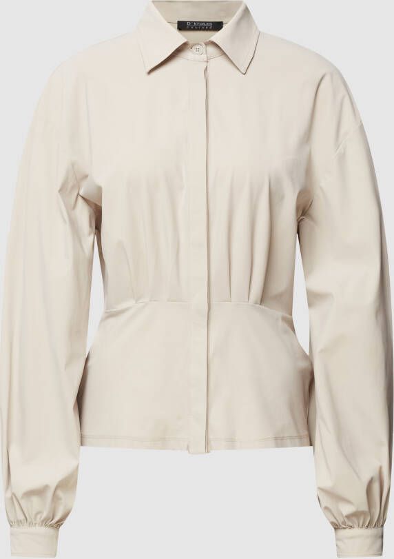 D´Etoiles Casiope Blouse met blinde knoopsluiting model 'Endure'