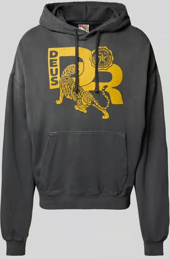 DEUS EX MACHINA Hoodie met kangoeroezak en extra brede schouders - Foto 2