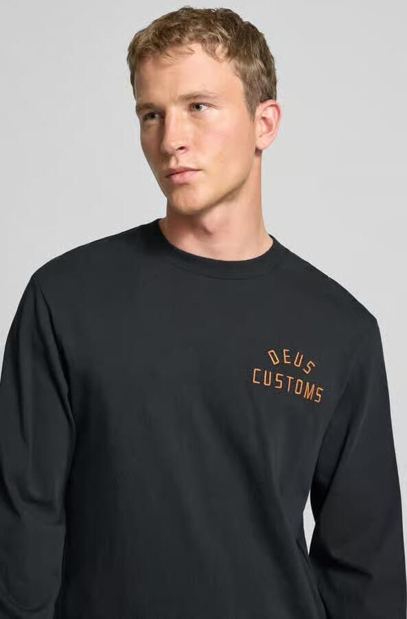 DEUS EX MACHINA Regular fit shirt met lange mouwen en logostitching model 'Engineer'