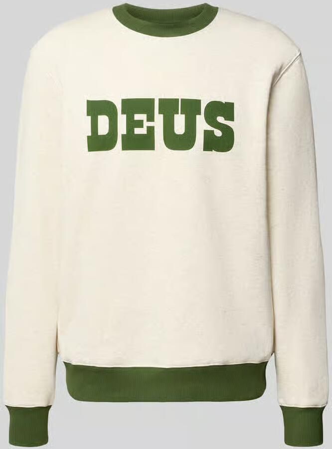 DEUS EX MACHINA Sweatshirt met labelprint en ronde hals
