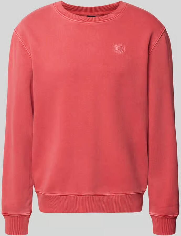 DEUS EX MACHINA Sweatshirt met labelstitching en ronde hals