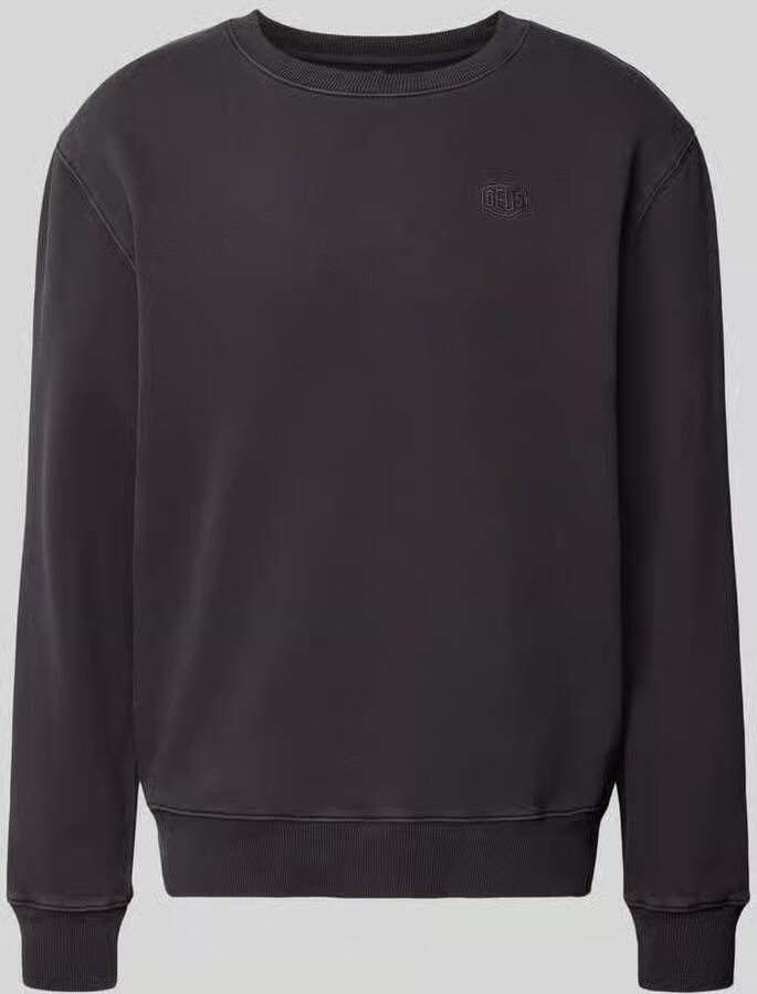 DEUS EX MACHINA Sweatshirt met labelstitching en ronde hals