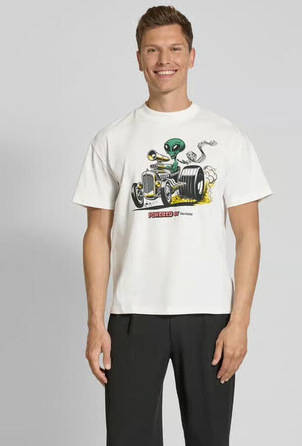 DEUS EX MACHINA T-shirt met geribde ronde hals model 'Celestial' - Foto 2