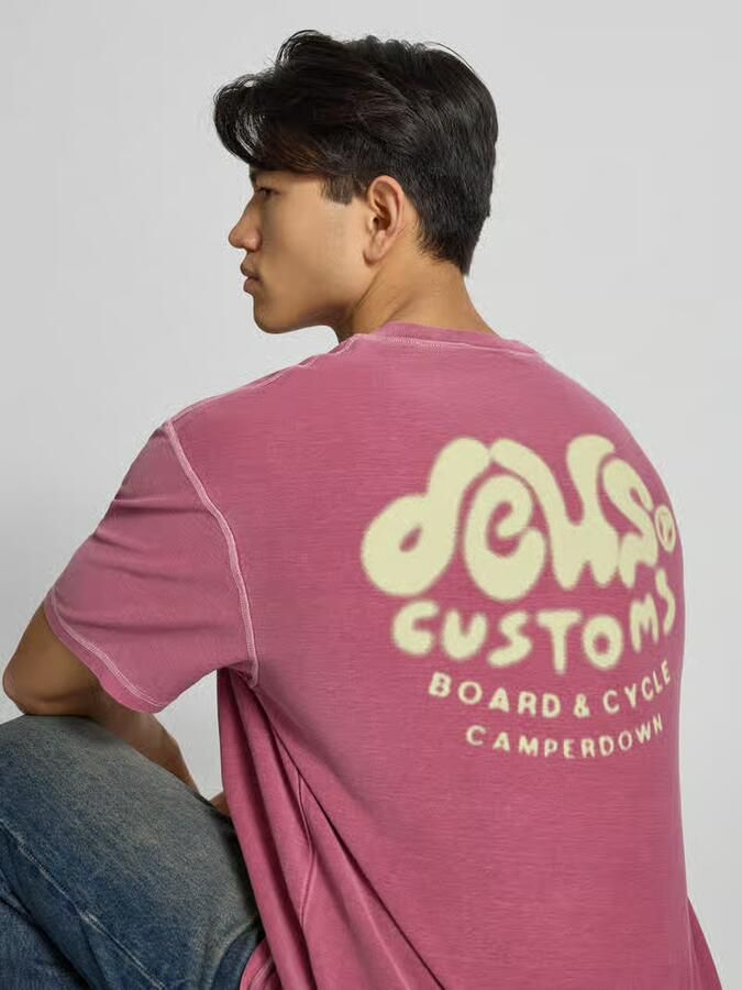 DEUS EX MACHINA T-shirt met labelprint en ronde hals - Foto 2