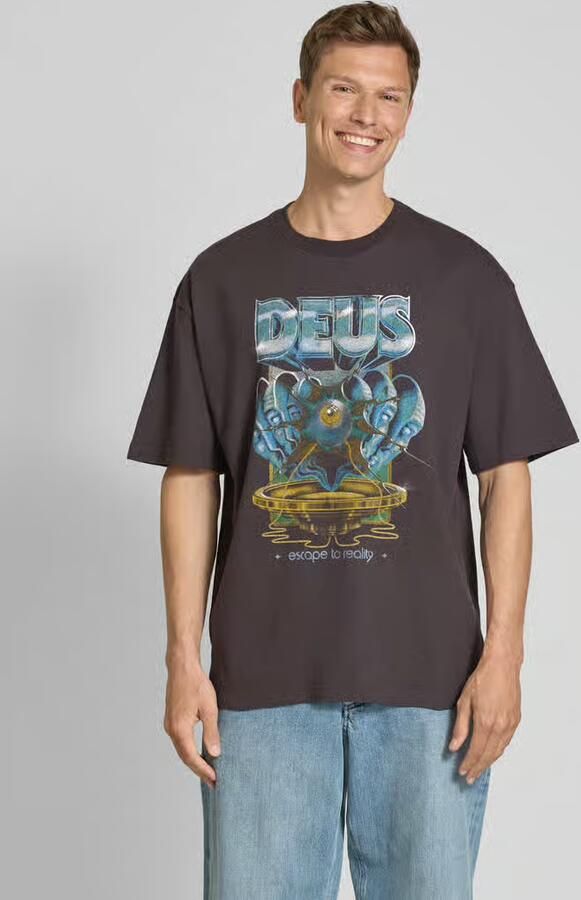 DEUS EX MACHINA T-shirt met labelprint - Foto 2