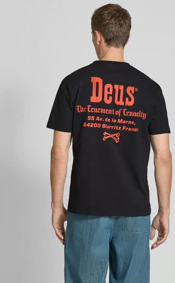 DEUS EX MACHINA T-shirt met labelprint model 'Showdown'