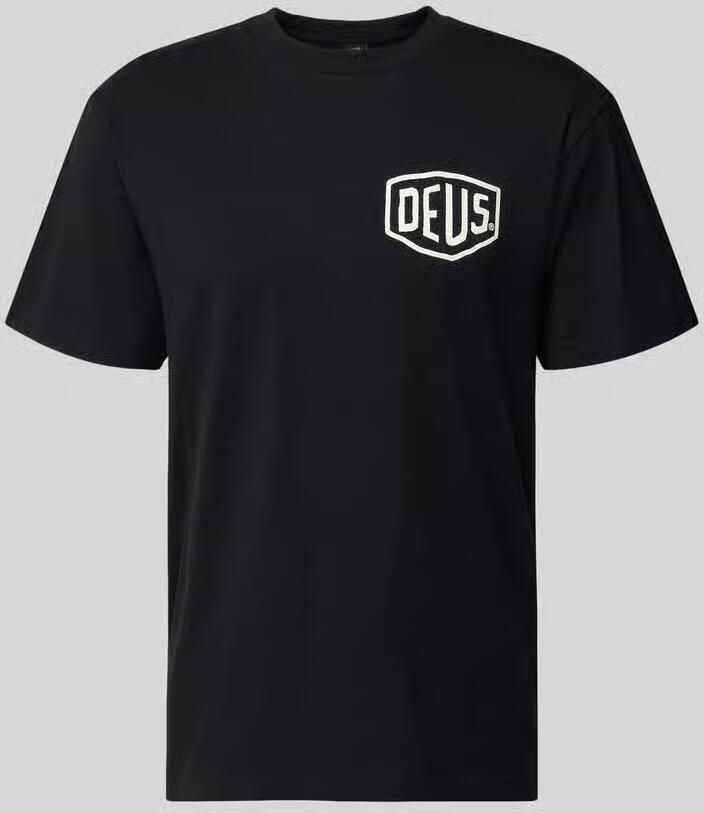 DEUS EX MACHINA T-shirt met logo en ronde hals