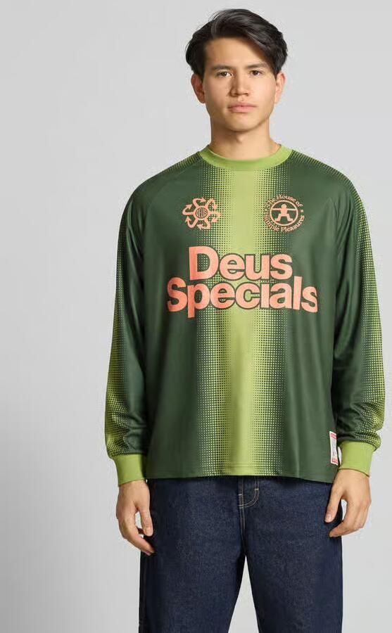 DEUS EX MACHINA Tricot met labelprint en ronde hals - Foto 4