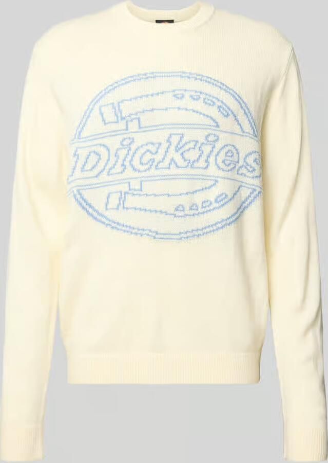 Dickies Gebreide pullover met logo en ronde hals