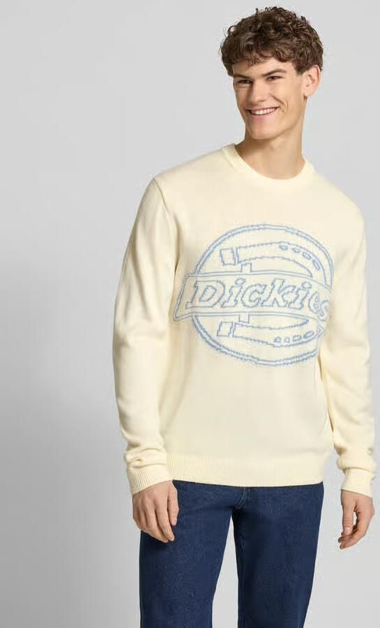 Dickies Gebreide pullover met logo en ronde hals - Foto 3