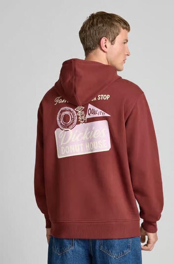 Dickies Hoodie met labelprint model 'DONUT HOUSE'