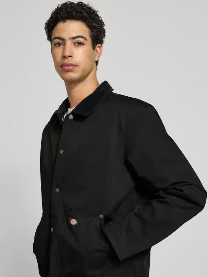 Dickies Jack met platte kraag en labeldetail