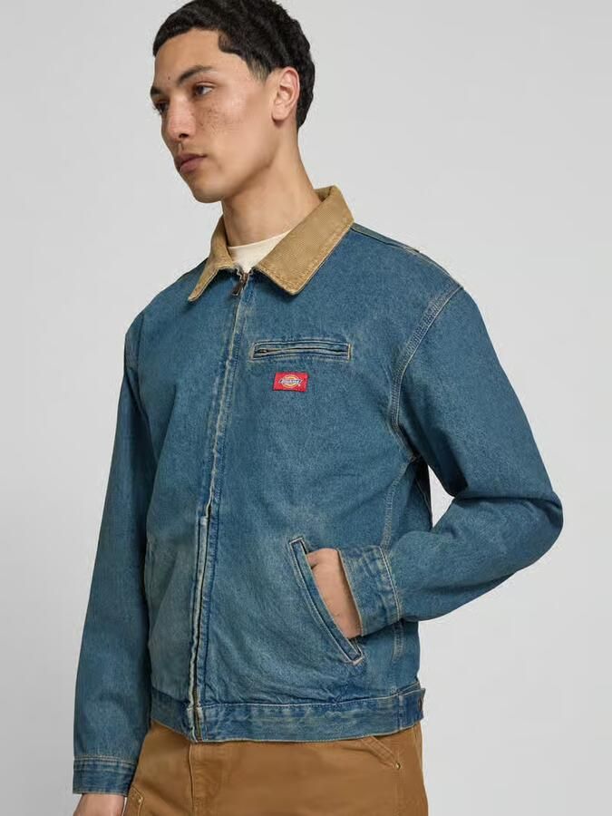 Dickies jeansjack met labeldetail en ritssluiting