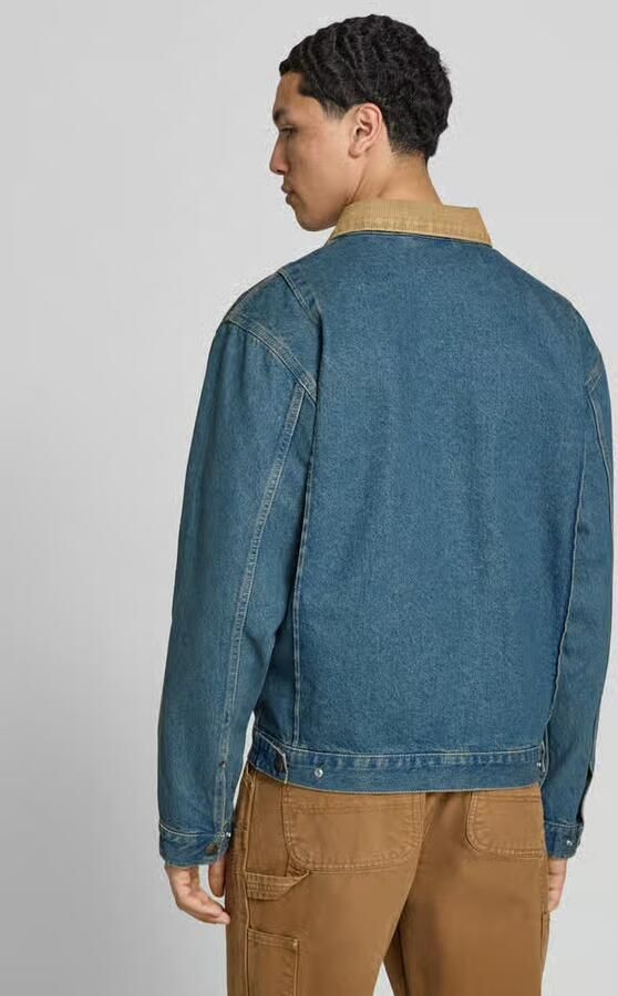 Dickies jeansjack met labeldetail en ritssluiting