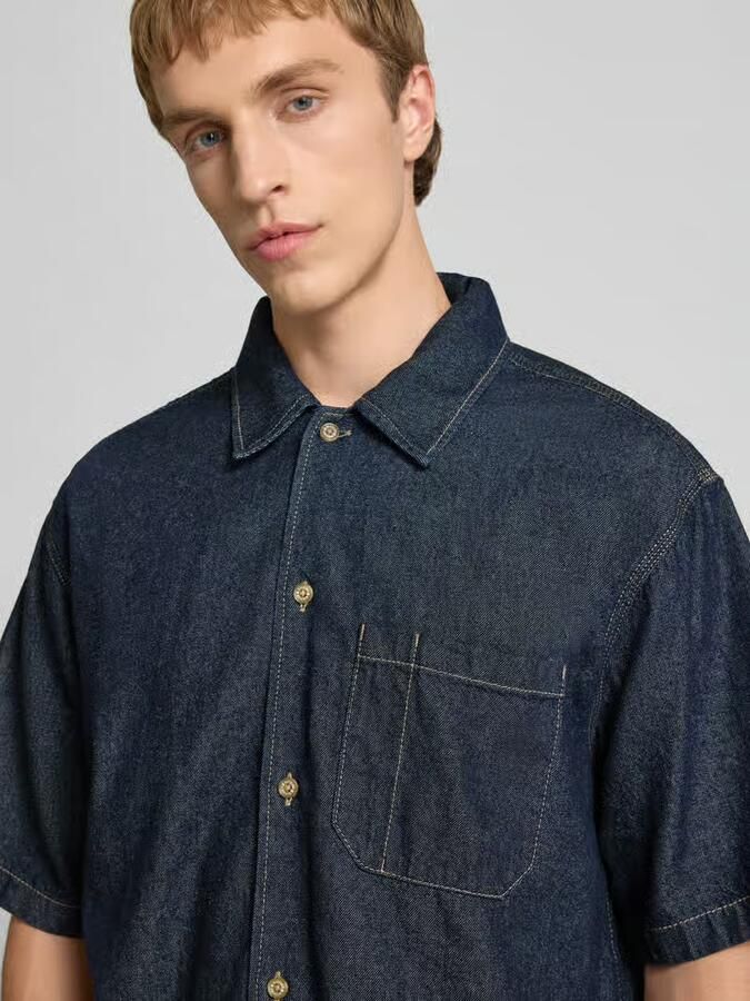 Dickies Overhemd Korte Mouw Denim shirt ss