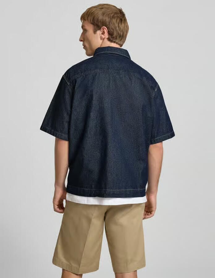 Dickies relaxed fit jeanshemd met borstzak - Foto 3