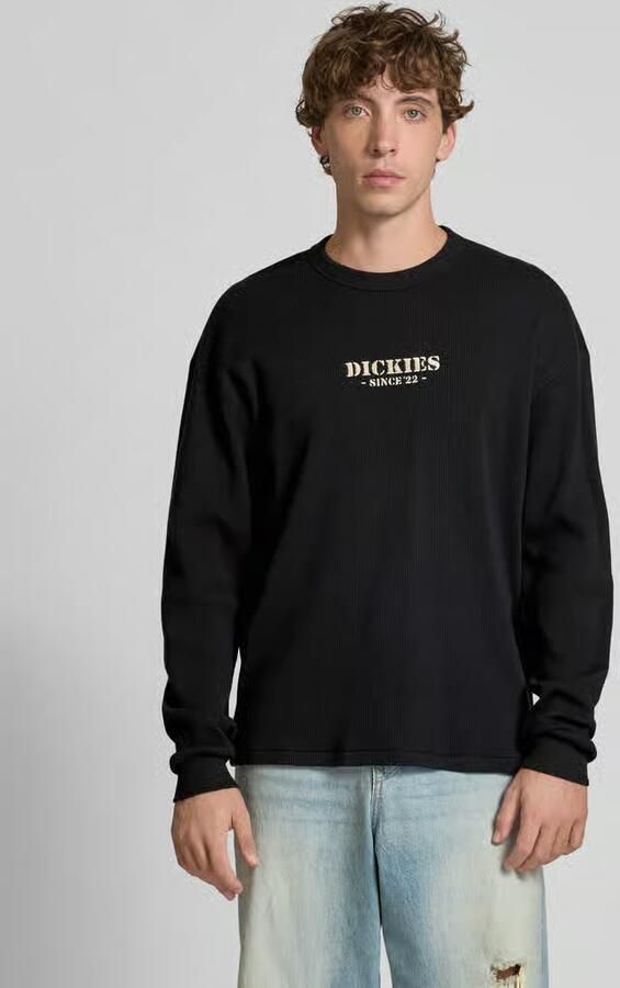 Dickies Shirt met lange mouwen labelstitching en ronde hals - Foto 2