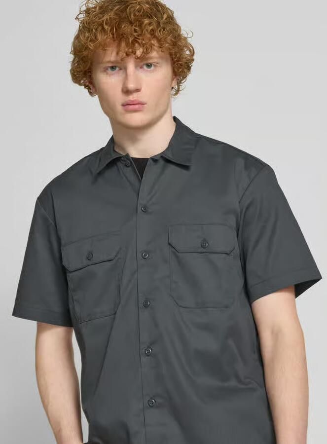 Dickies Work Shirt Short Sleeve Rec Korte mouwen Kleding charcoal grey maat: XL beschikbare maaten:S M L XL