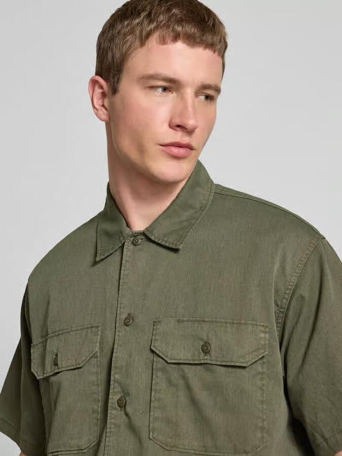 Dickies Overhemd Lange Mouw UNIONVILLE WORK SHIRT DK0A4Z7Q-MGR1 MILITARE