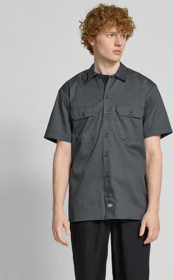 Dickies Work Shirt Short Sleeve Rec Korte mouwen Kleding charcoal grey maat: XL beschikbare maaten:S M L XL - Foto 4